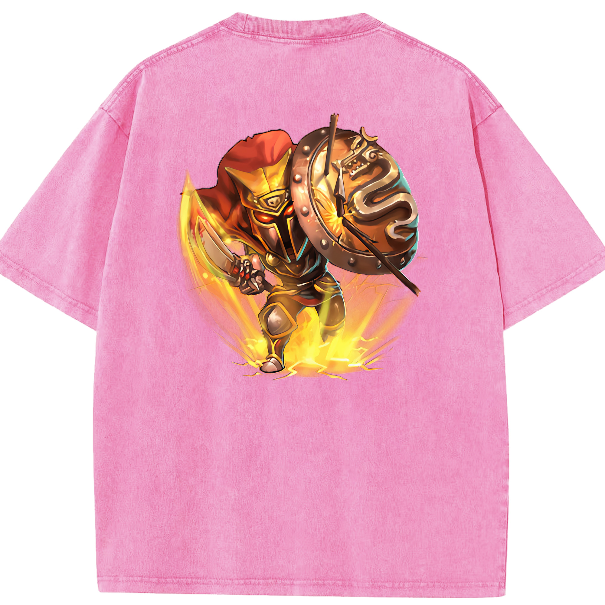 リーグ・オブ・レジェンド League of Legends LOL 綿100% ヴィンテージ風 半袖Tシャツ（背面プリント）
